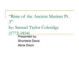 Rime of the Ancient Mariner Pt. 3” by: Samuel Taylor