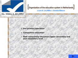 [Organisation of the education system in Italy]