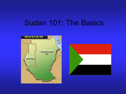 Sudan 101: The Basics