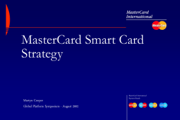 MasterCard Smart Card Strategy
