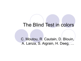 The Blind Test in colors