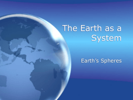 The Earth as a System - Gallaudet University
