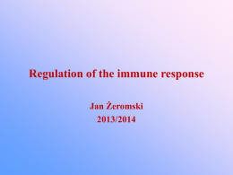 REGULATION OF THE IMMUNE RESPONSE