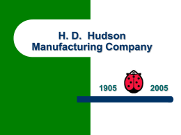 H. D. Hudson Manufacturing Company