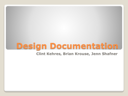 Design Documentation - Bioedesign's Weblog