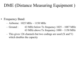 DME (Distance Measuring Equipment )