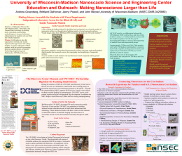 University of Wisconsin-Madison Nanoscacle Science and