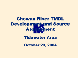 Blackwater TMDL Development (Upper 4 Impairments)