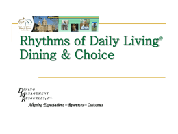 Rhythms of Daily Living