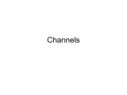Channels - CatsTCMNotes