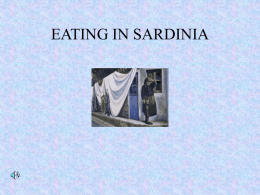 EATING IN SARDINIA - EST - European Shared Treasure