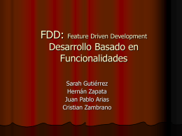 FDD: Feature Driven Development Desarrollo Basado en