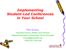 Increasing Student and Parent Involvement through Student