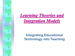 Learning Theories and Integration Models