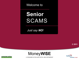 Elder Fraud : Preventing Senior Scams