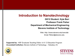 Introduction to Nanotechnology