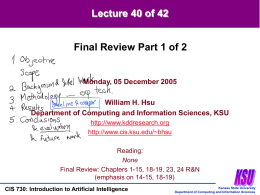 CIS730-Lecture-40