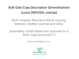 Bulk Data Copy Activity Description (JSDL and/or DMI?)