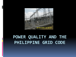 POWER QUALITY IN THE PHILIPPINES