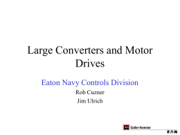 Large Converters and Motor Drives Simulation Experience