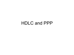 HDLC and PPP - International Institute of Information