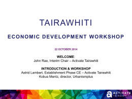 TAIRAWHITI - Eastland Community Trust