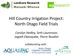 North Otago field trials