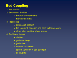 Bed Coupling - Geography