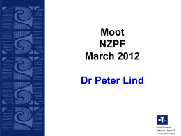 NZ Teachers Council Presentation – Dr Peter Lind