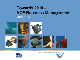 VCE Business Management