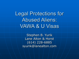 Legal Protections for Abused Aliens
