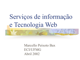 Servicos de informacao e Tecnologia Web