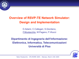 Overview of RSVP-TE Network Simulator: Design and