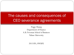 Marital Prenups? A Look at CEO Severance Agreements