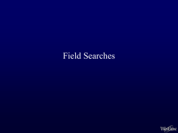 Field Searches