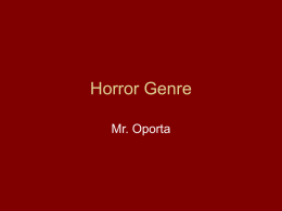 Horror Genre - Somerset Academy