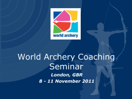 ARCHERY WORLD CUP