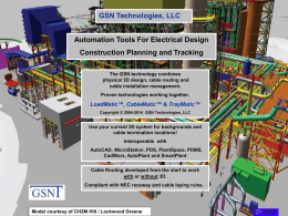 Automatic Cable Routing System