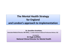 QIPP strategy meeting - London Health Programmes