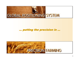Precision Farming with GPS