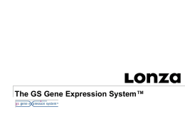 The GS Gene Expression System™