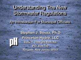 Understanding The New Stormwater Regulations ~ An