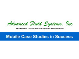 Advanced Fluid Systems, Inc Fluid Power Distributor and