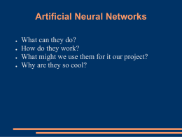 Neural Network Presentation