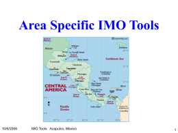 Area Specific IMO Tools - Committees of the MesoAmerican