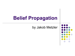 Belief Propagation - Knowledge Representation and