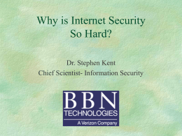Why is Security So Hard?