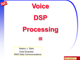 Voice DSP Processing