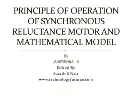 MODELLING AND CONTROL OF SYNCHRONOUS RELUCTANCE MOTOR