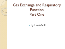Patients with Problems of Gas Exchange